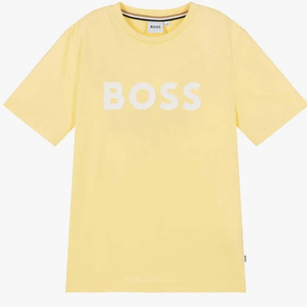 HUGO BOSS - Logo Tee-Shirt - Yellow