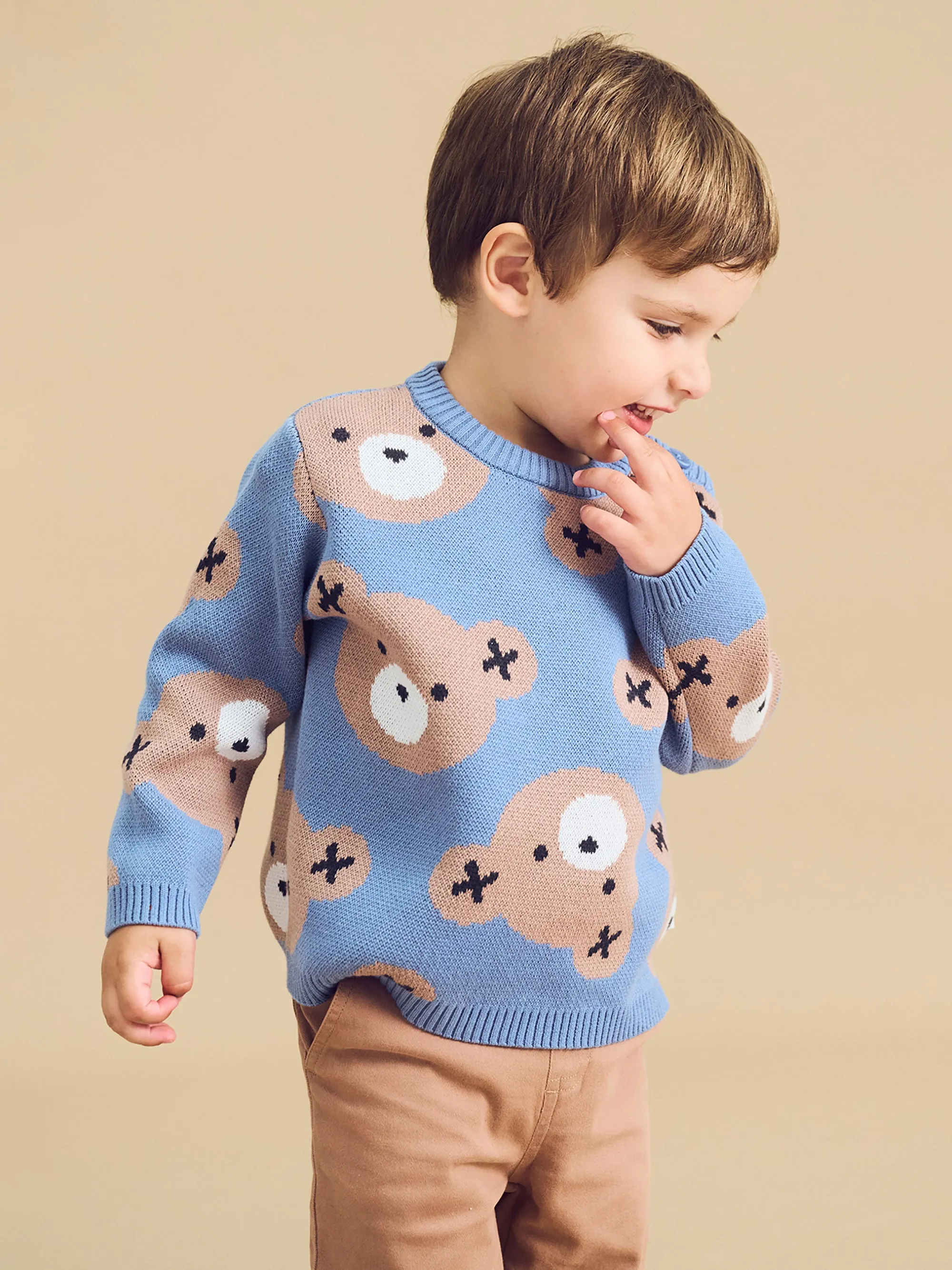 HuxBaby Cornflower Knit Sweater