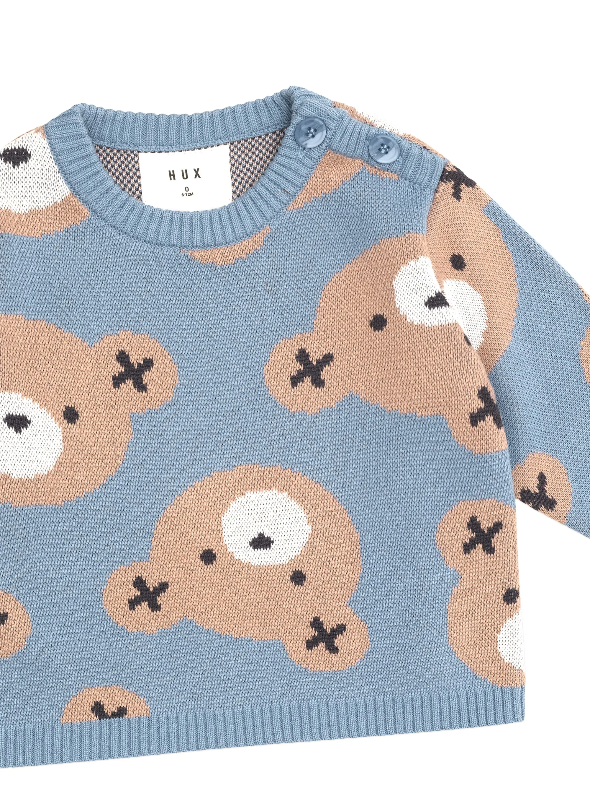 HuxBaby Cornflower Knit Sweater