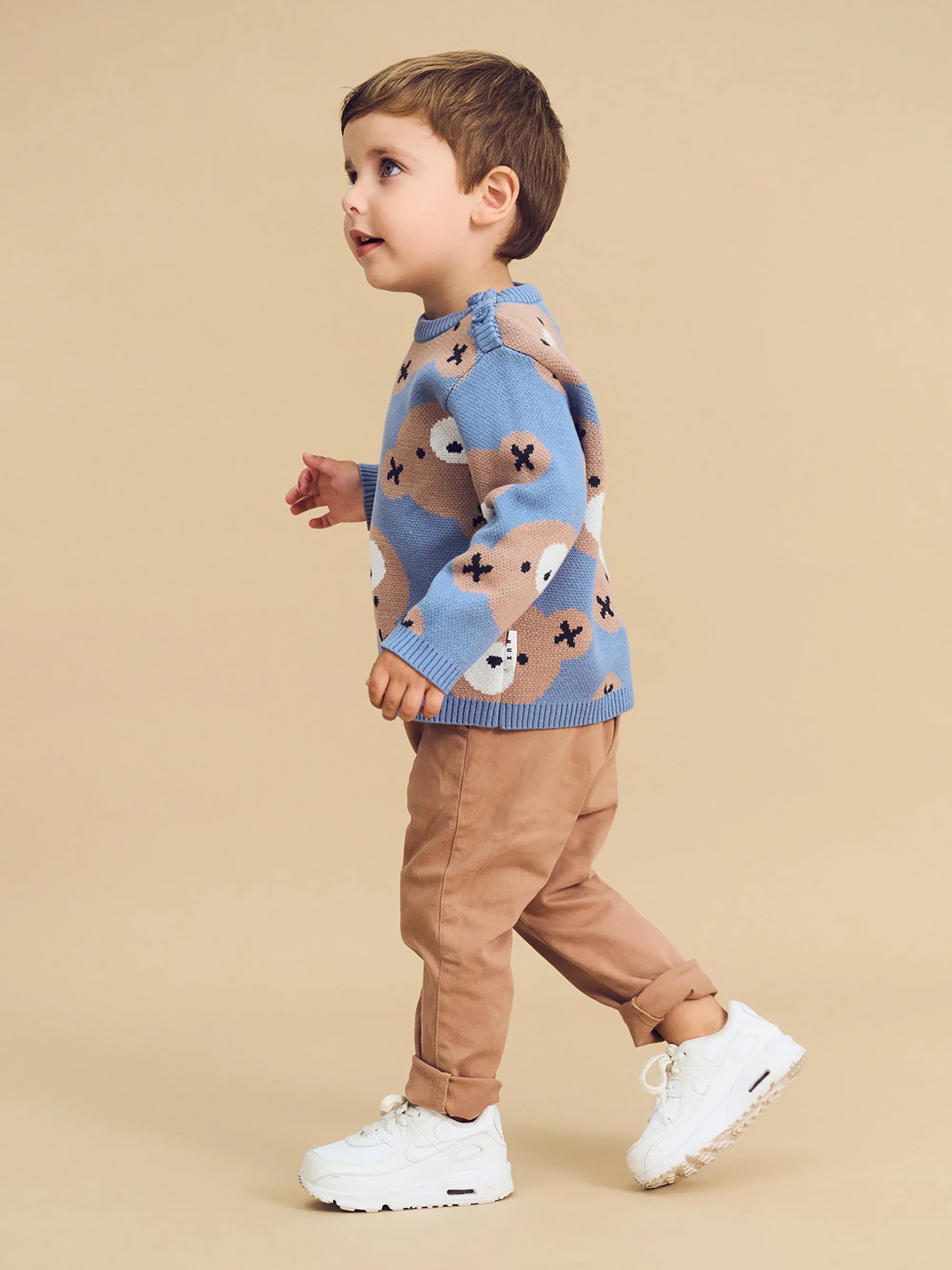 HuxBaby Cornflower Knit Sweater