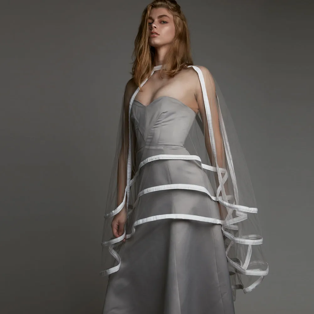 Illusion Skirt with White Denim