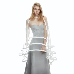 Illusion Skirt with White Denim