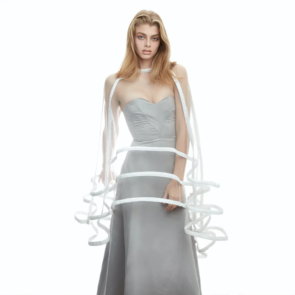 Illusion Skirt with White Denim