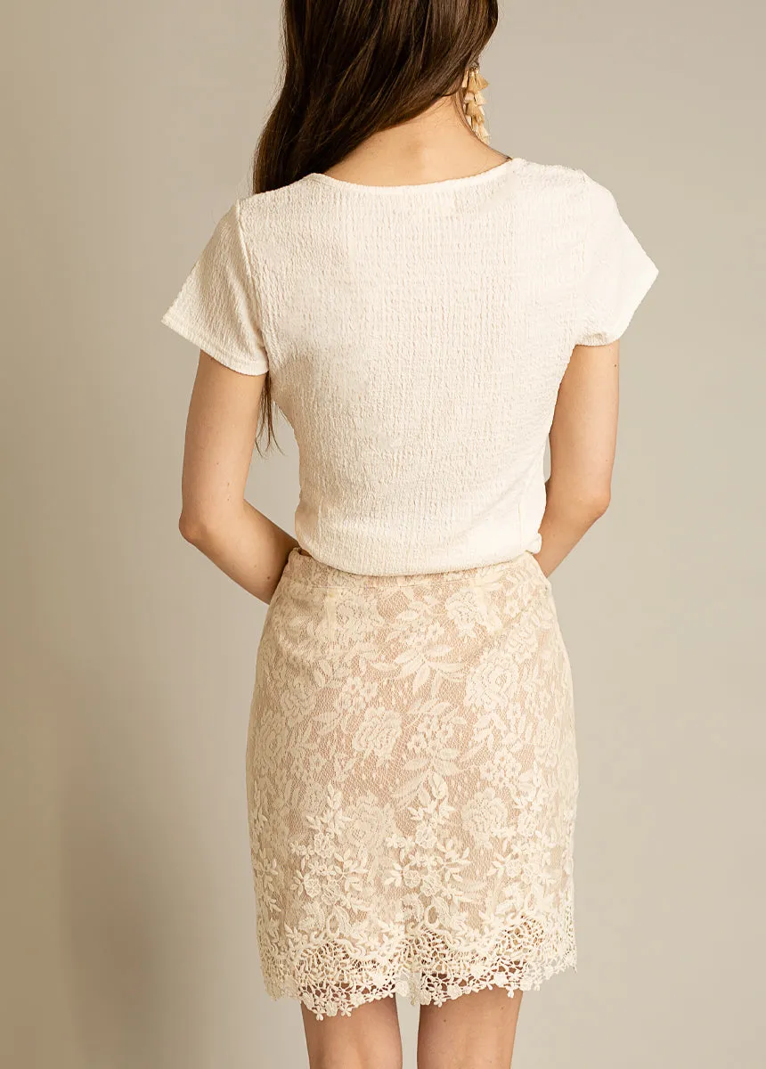 Ivella Skirt in Cream