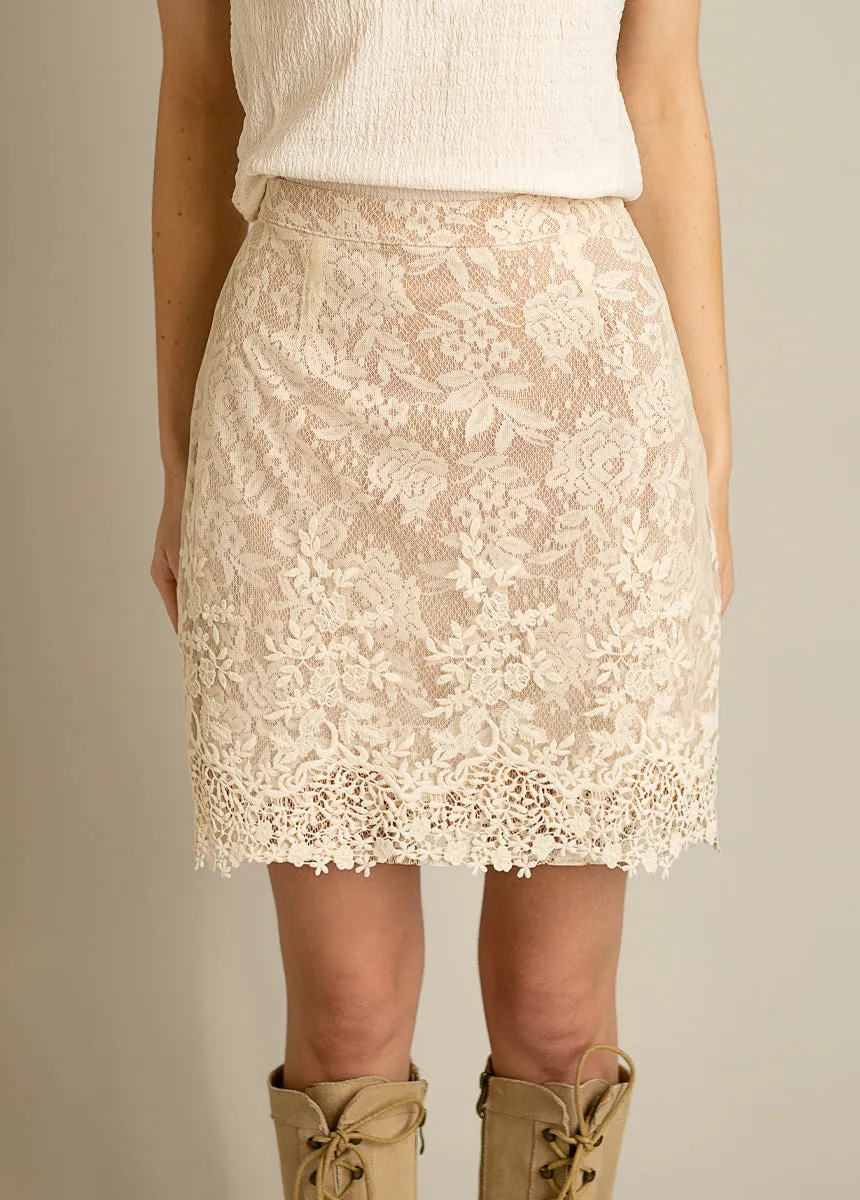Ivella Skirt in Cream