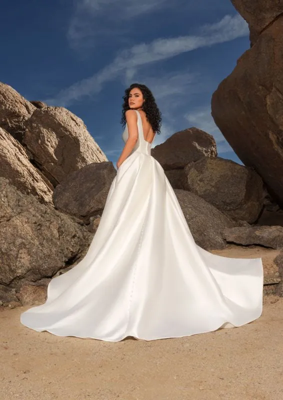 Ivoire by Kitty Chen Size 10 Ezabella Ivory/Tan Gown