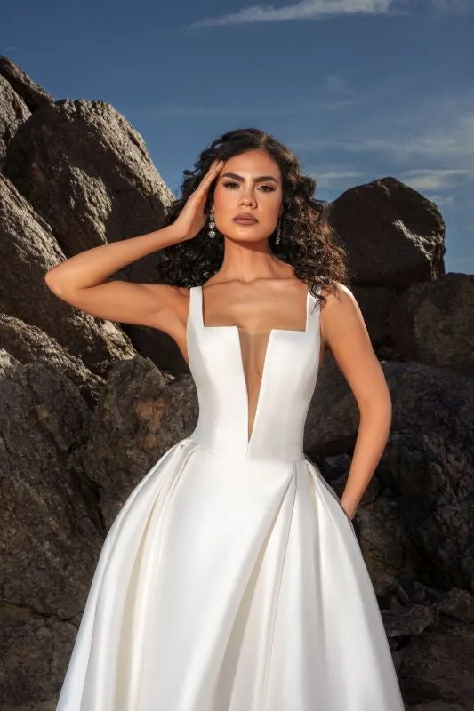 Ivoire by Kitty Chen Size 10 Ezabella Ivory/Tan Gown