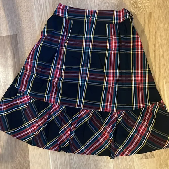J Crew New Stewardson Tartan Bow Skirt 00P