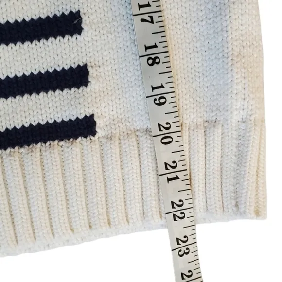 J CREW striped knit sweater M