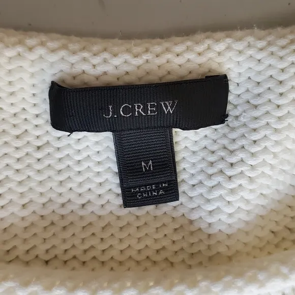 J CREW striped knit sweater M