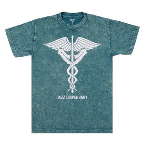 Jazz Dispensary Mineral Wash Logo T-Shirt (Blue/Green)