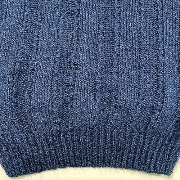 JIT sport - 100% acrylic navy blue sweater, vintage knit