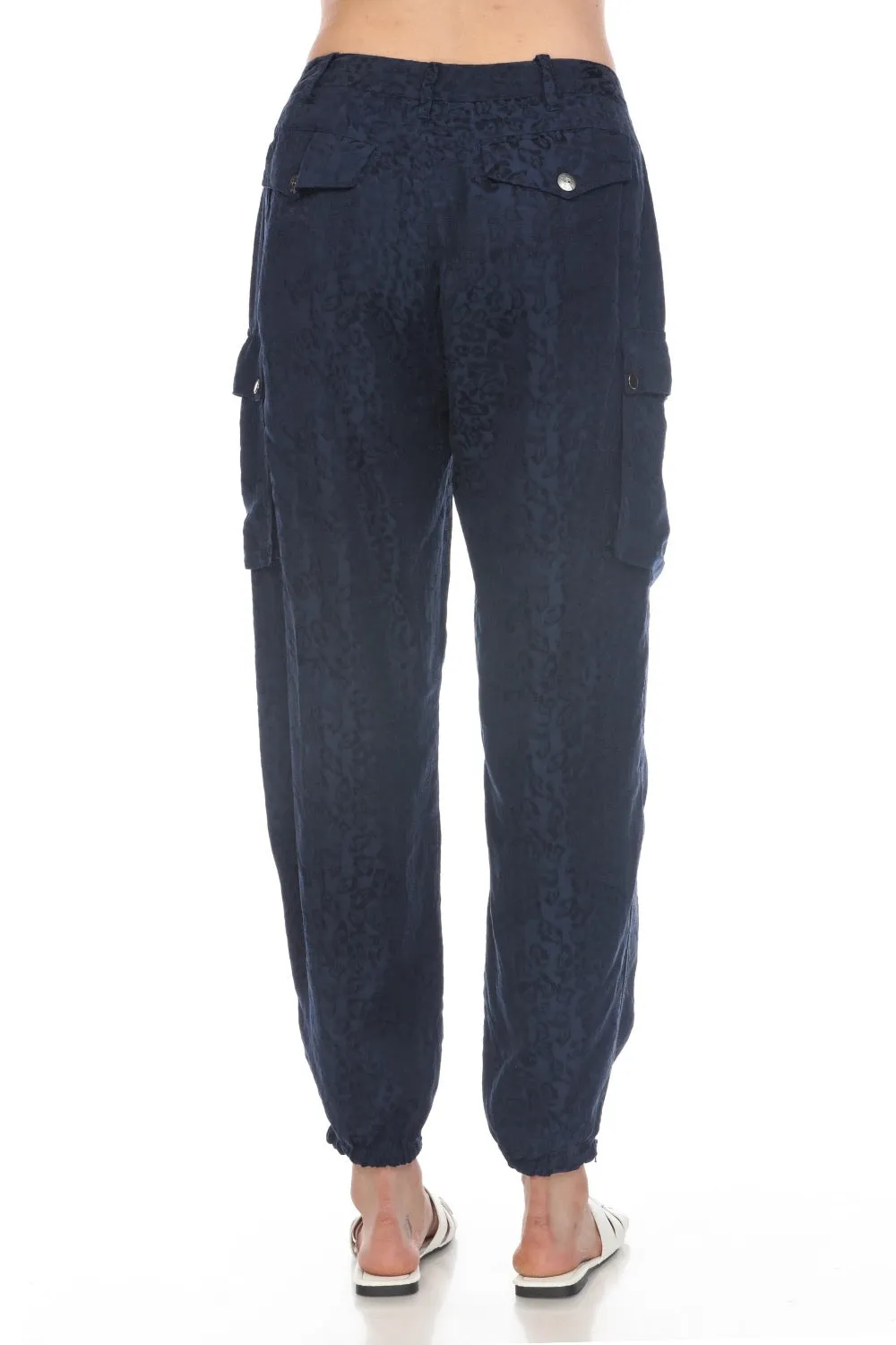 Johnny Was Biya Kiarra Jacquard Cargo Pants B67324 Boho Chic *