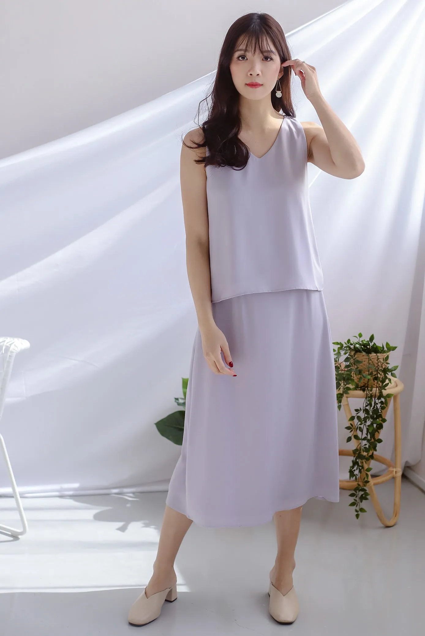 Josefin A Line Skirt In Lilac