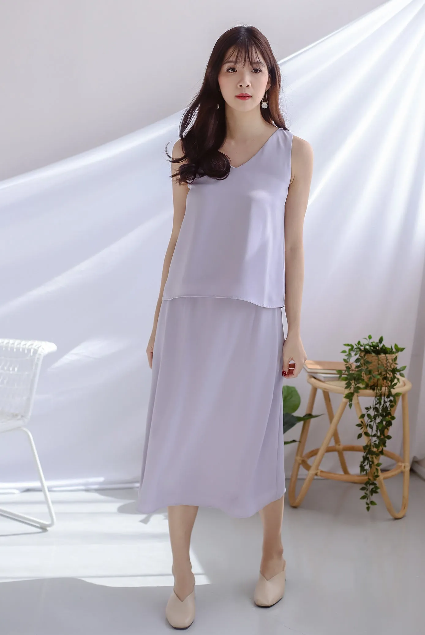 Josefin A Line Skirt In Lilac