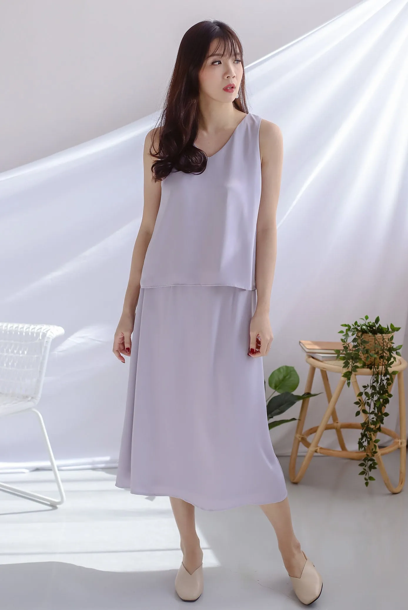 Josefin A Line Skirt In Lilac