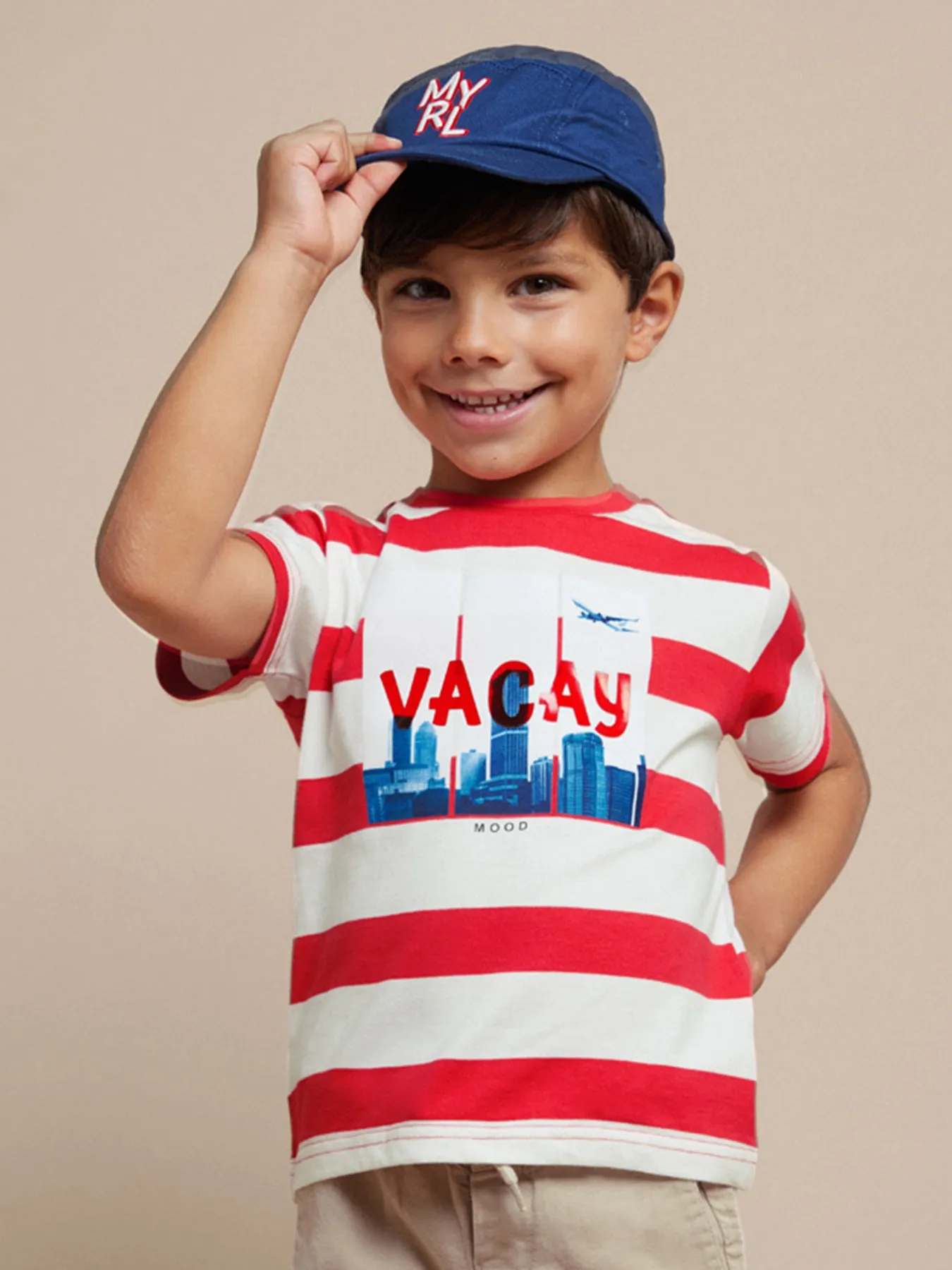Junior Boy Vacay Striped T-Shirt