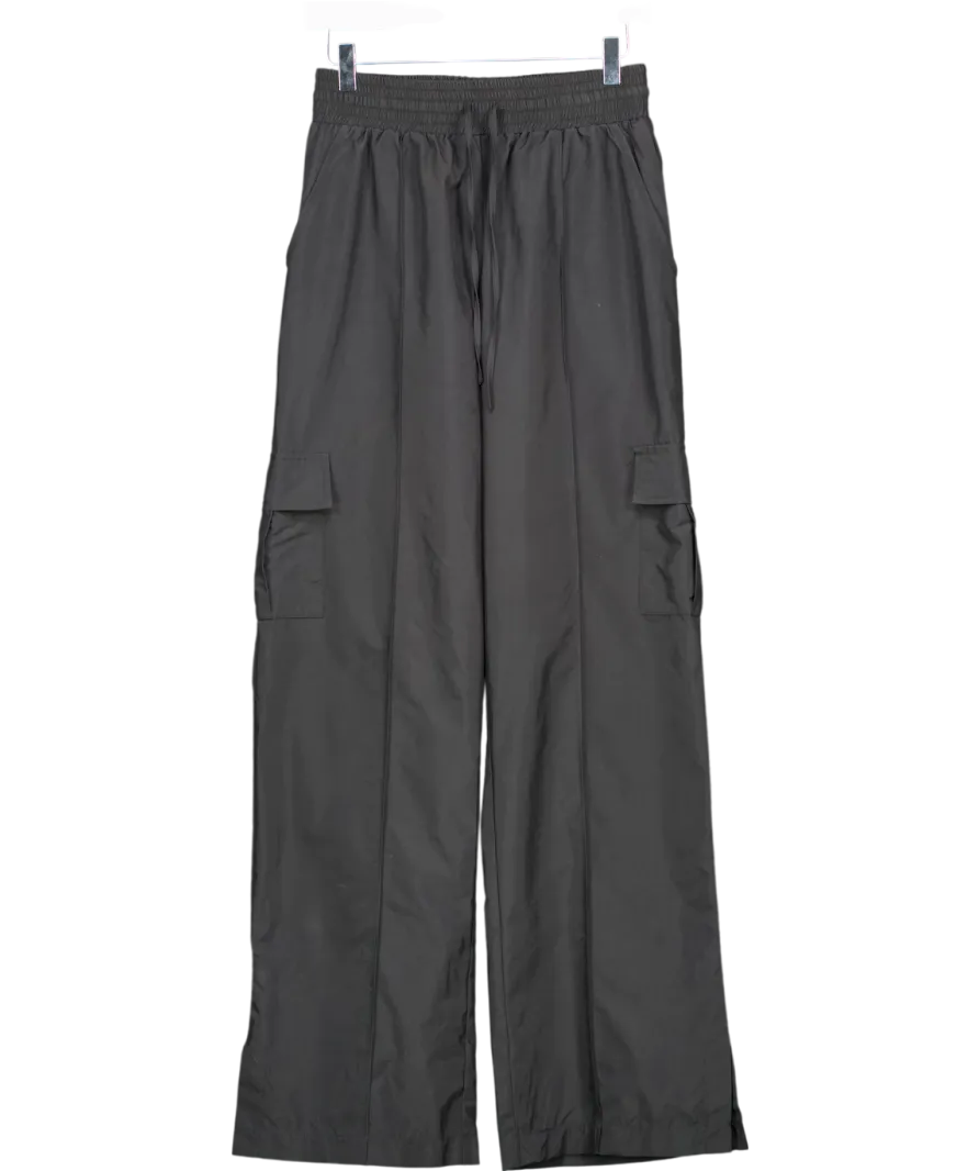 Kaiia the label Split Hem Cargo Trousers Black UK 10