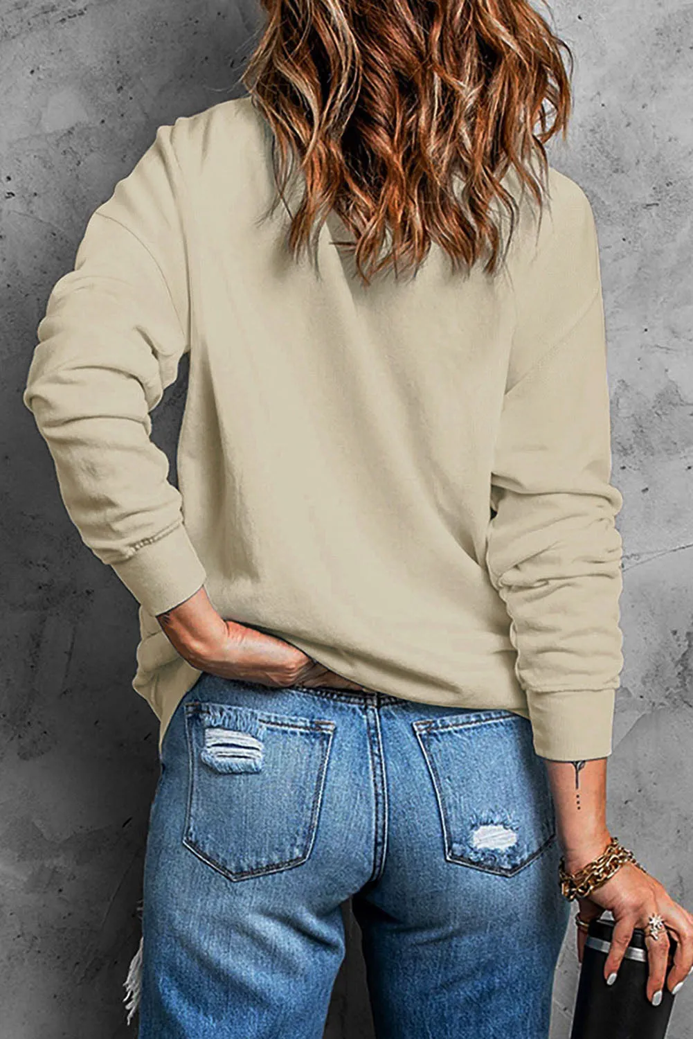 Khaki WILD WEST Rodeo Cowboy Graphic Sweatshirt