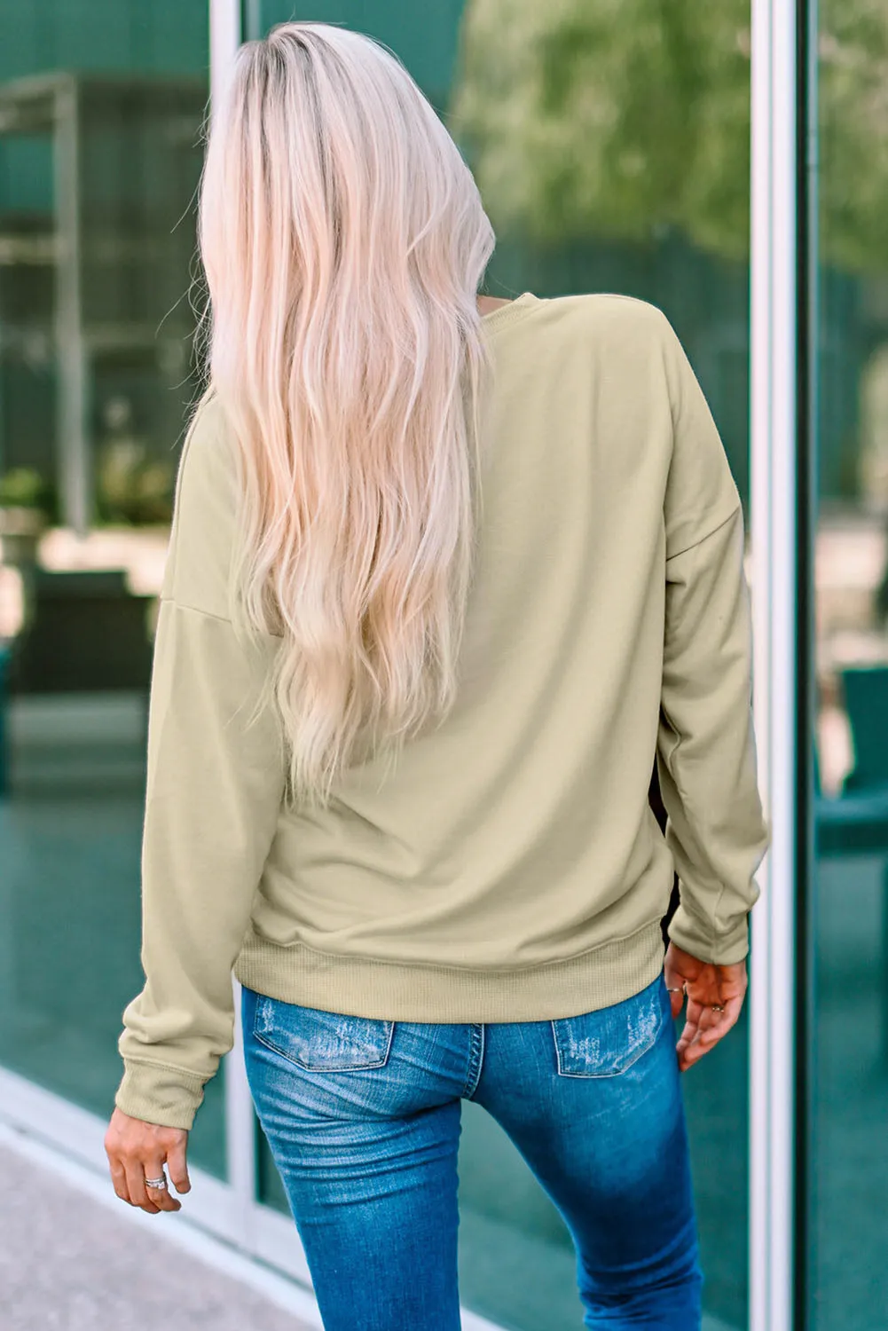 Khaki WILD WEST Rodeo Cowboy Graphic Sweatshirt