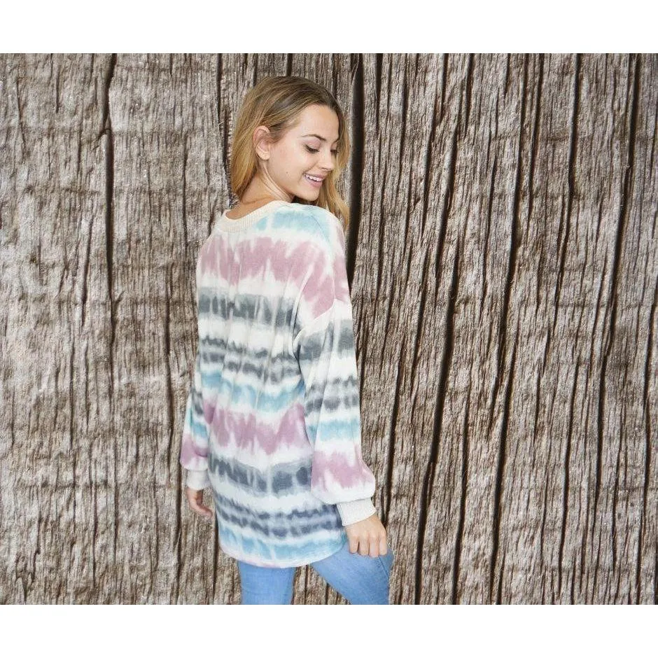 Knit Sweater Tie Dye