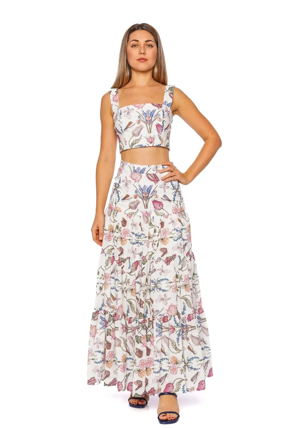 La Julieta Printed Maxi Skirt