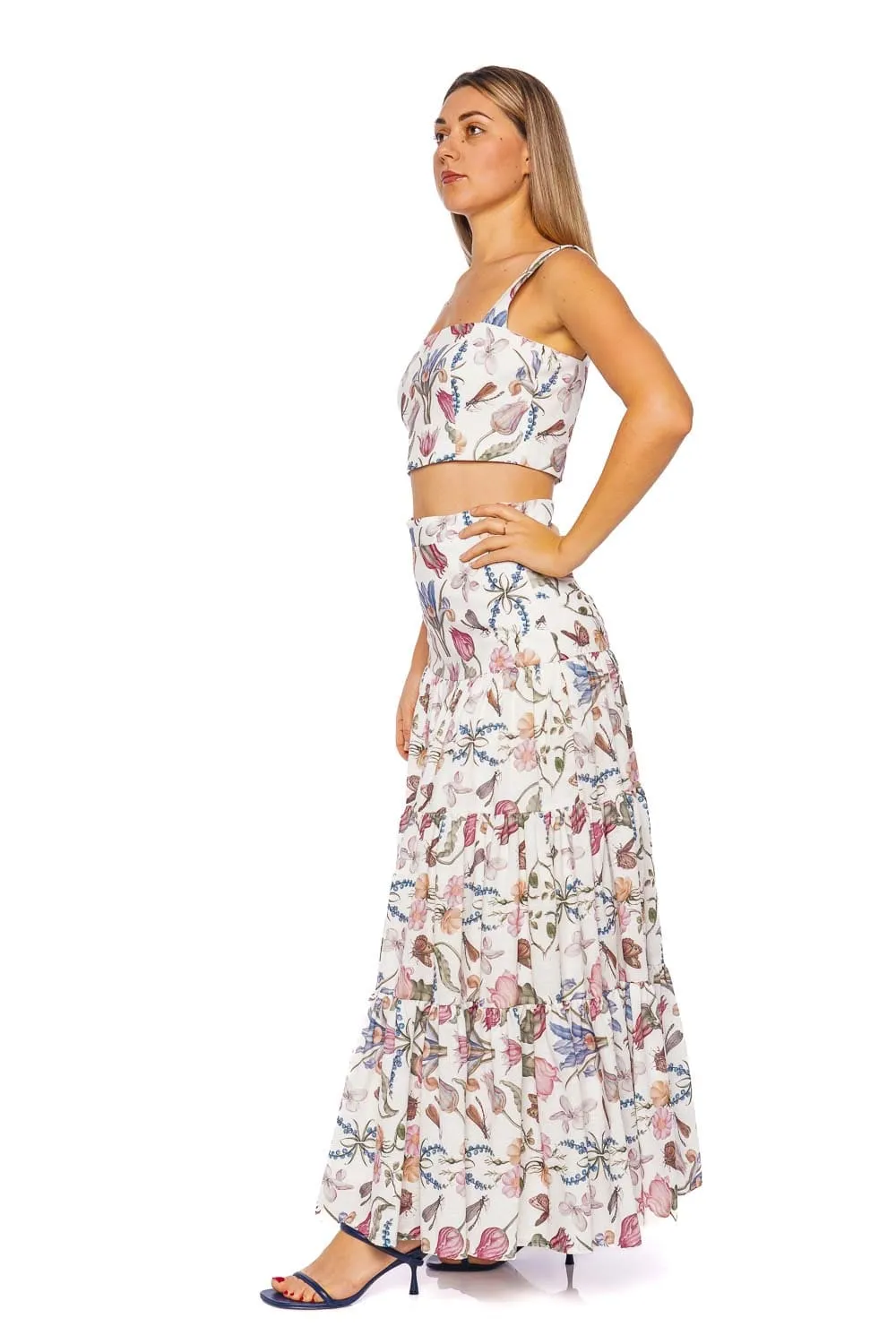 La Julieta Printed Maxi Skirt