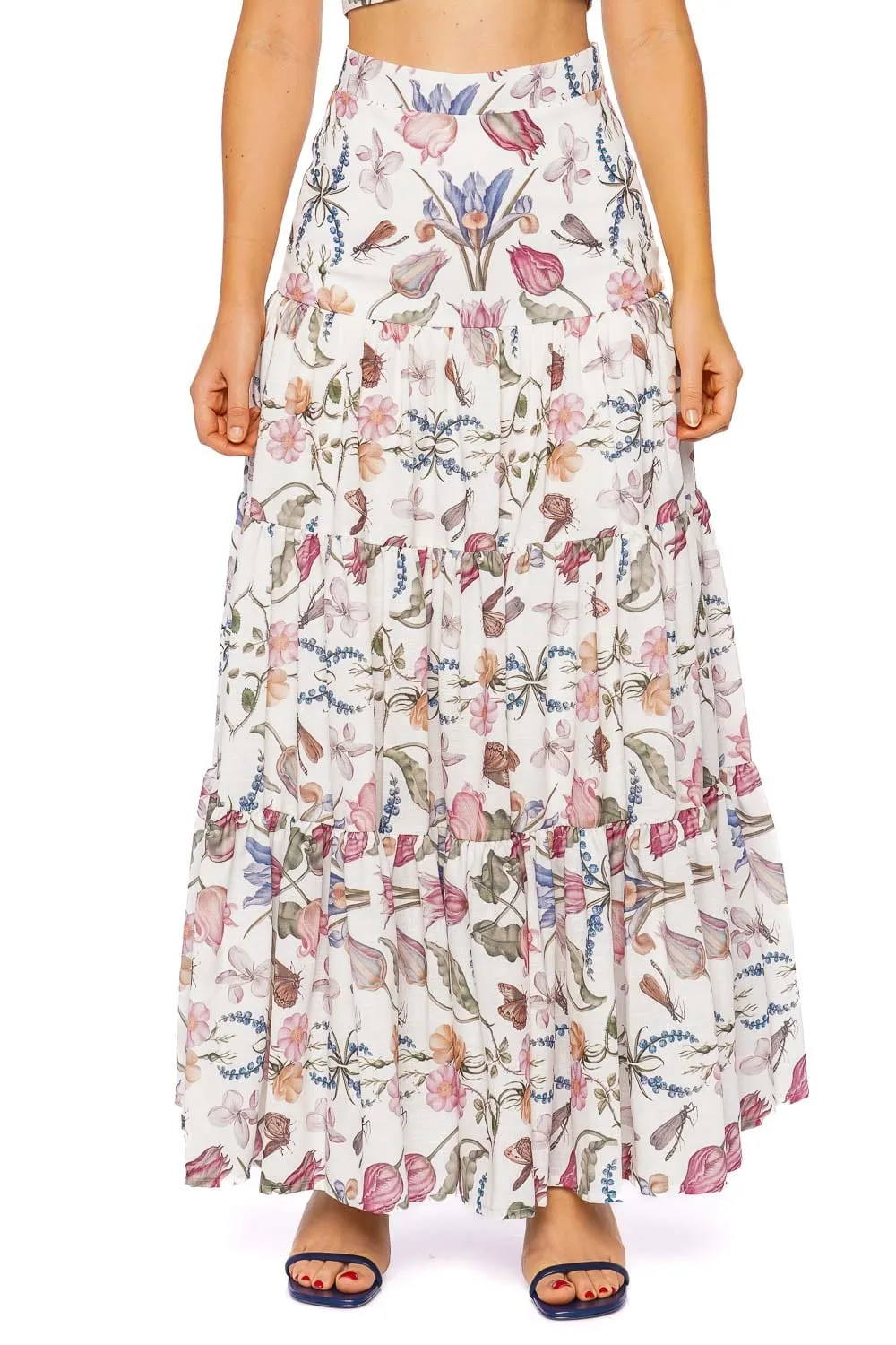 La Julieta Printed Maxi Skirt