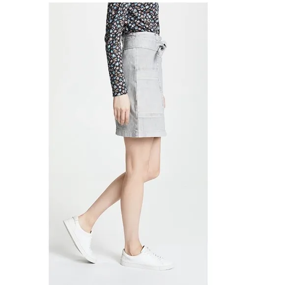 La Vie Rebecca Taylor Denim Knot Skirt