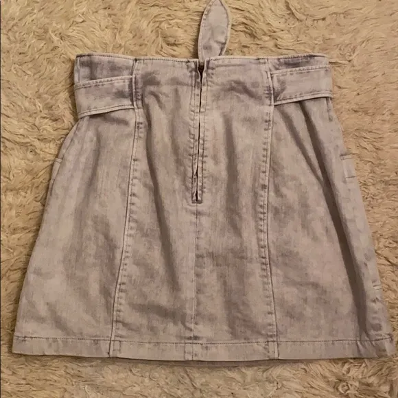 La Vie Rebecca Taylor Denim Knot Skirt