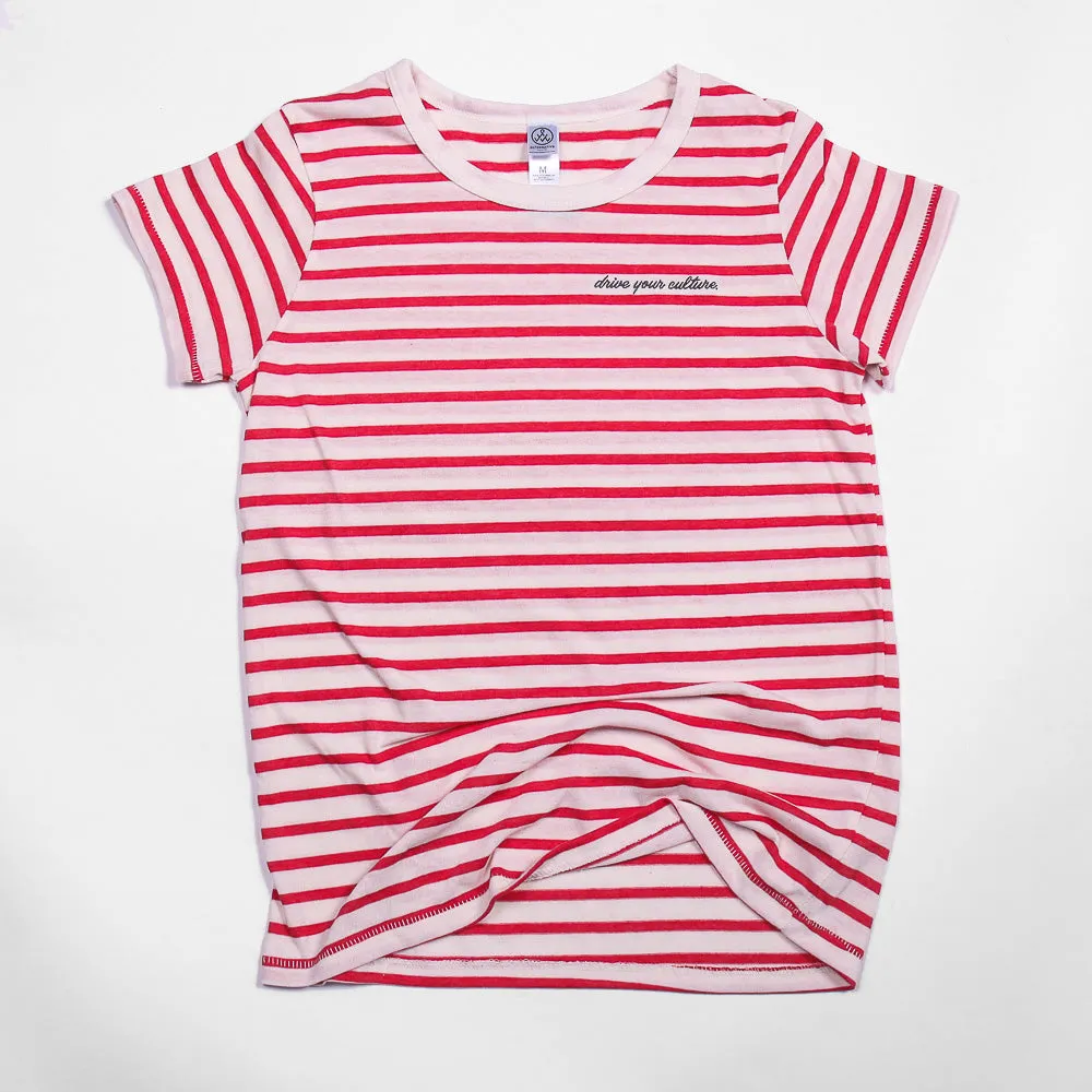 Ladies Striped Culture Tee
