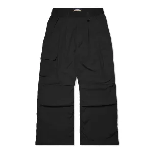 LAKH Men Flared Cargo Pants Black