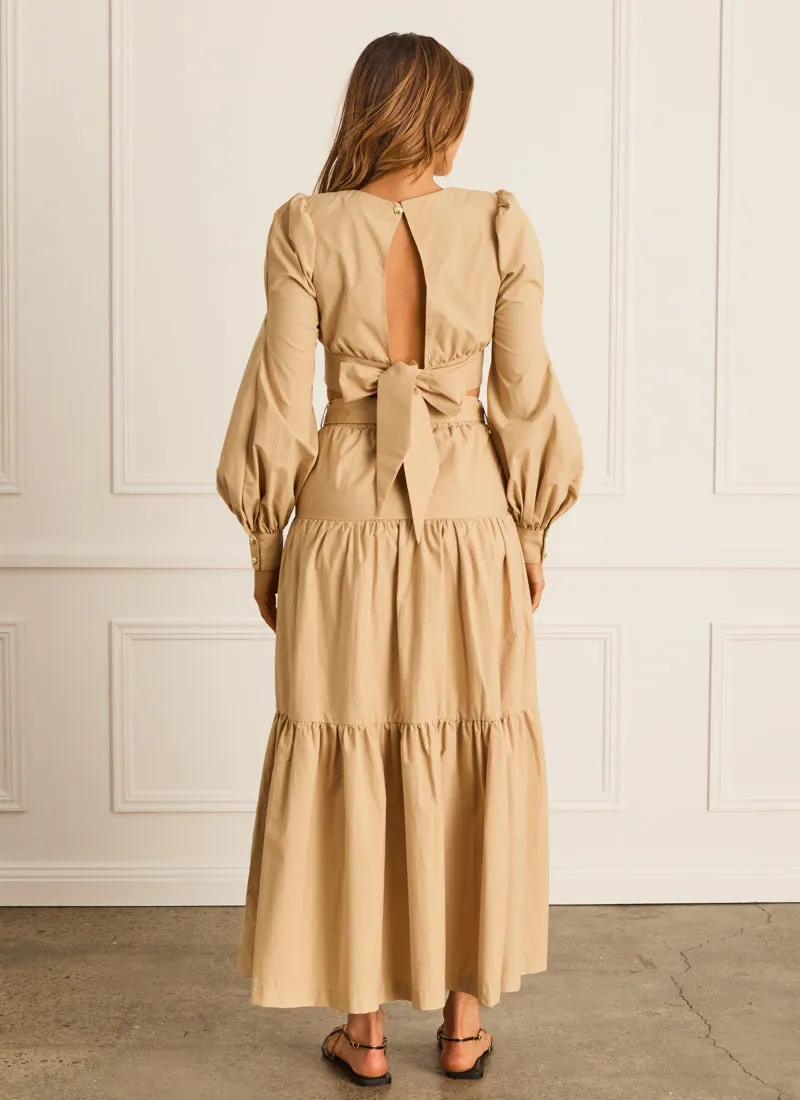 Latte Tia Maxi Skirt