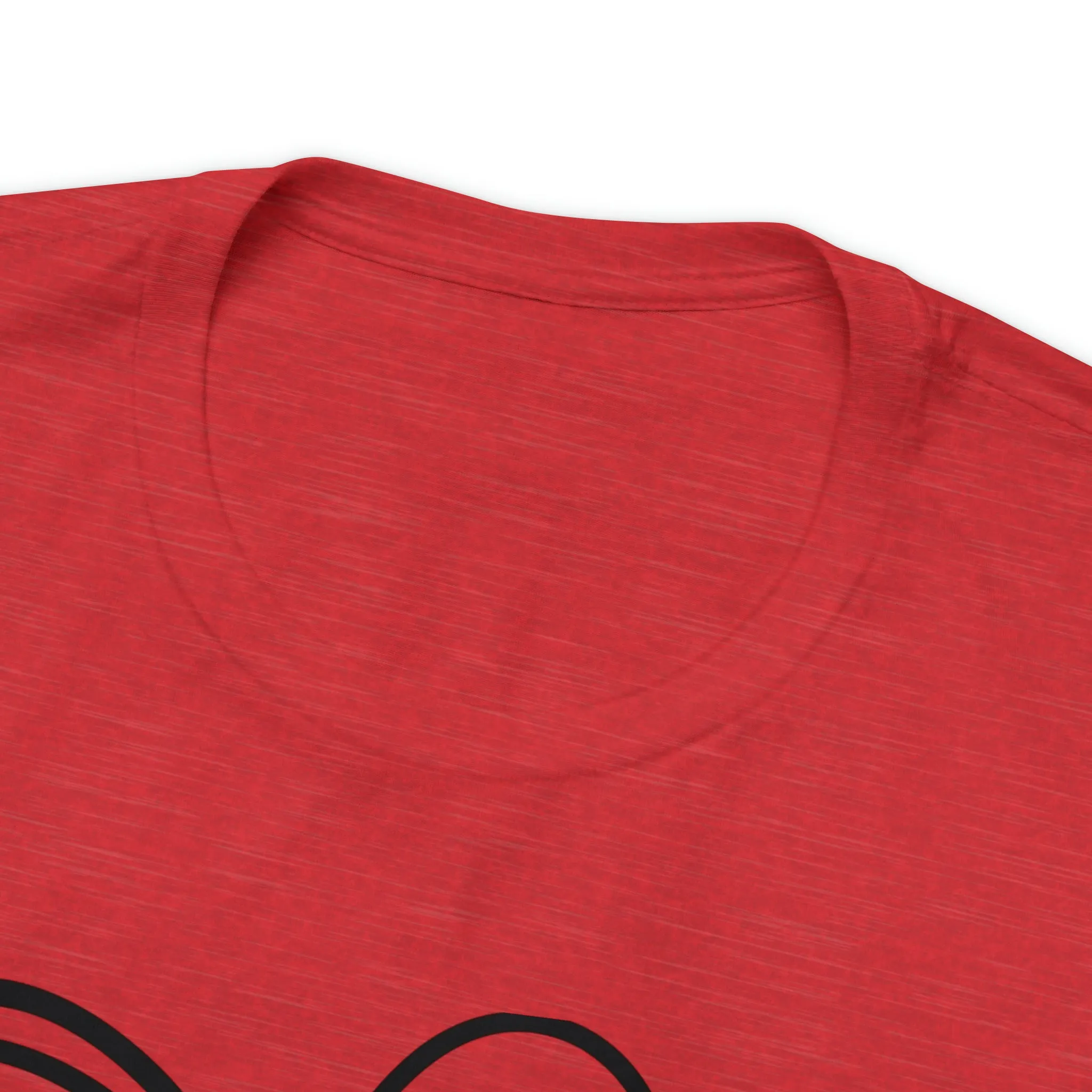 Leopard, Striped, Red Heart T-Shirt | Three Heart Tee |  Bella Canvas 3001 Unisex |  Happy Valentine's Day Short Sleeve Tshirt