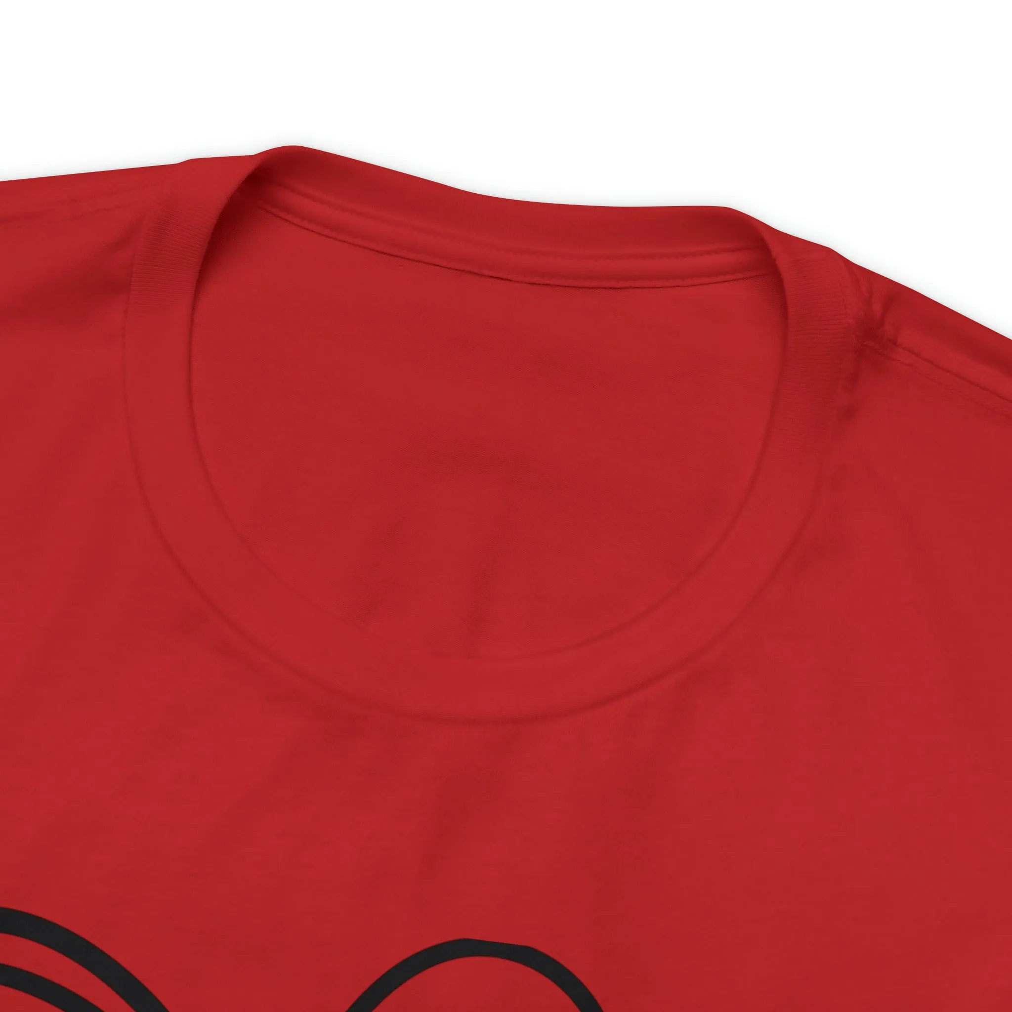 Leopard, Striped, Red Heart T-Shirt | Three Heart Tee |  Bella Canvas 3001 Unisex |  Happy Valentine's Day Short Sleeve Tshirt