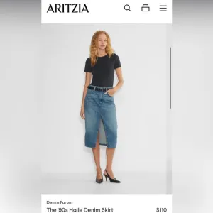 *Like NEW* DENIM FORUM - 90s Halle Light Wash Denim Midi