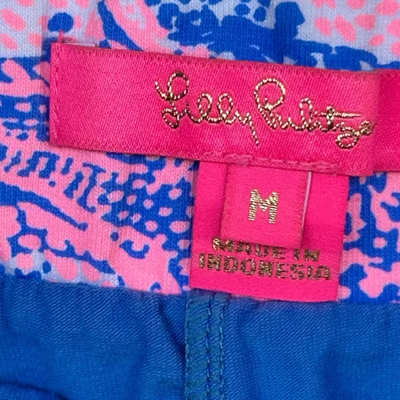 Lilly Pulitzer Elastic Waisted Print Skirt - Skort Size M