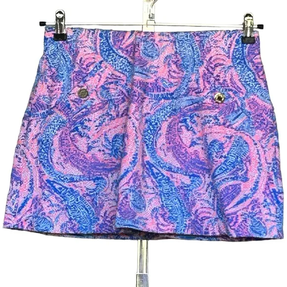 Lilly Pulitzer Elastic Waisted Print Skirt - Skort Size M