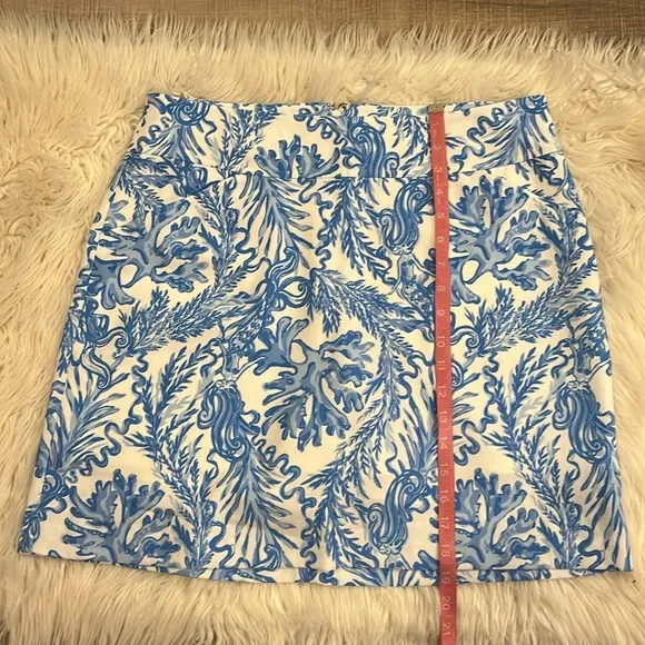 Lilly Pulitzer ‘Jonas’ high waisted skirt skort aqua lounger print 12