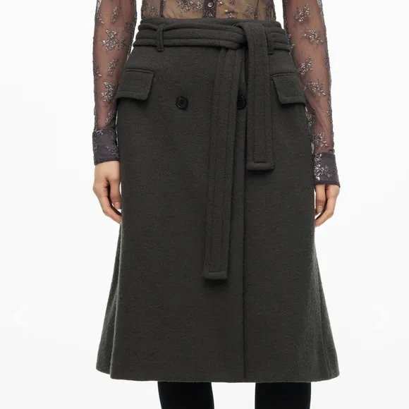 Limited Edition wool midi skirt by Zara
