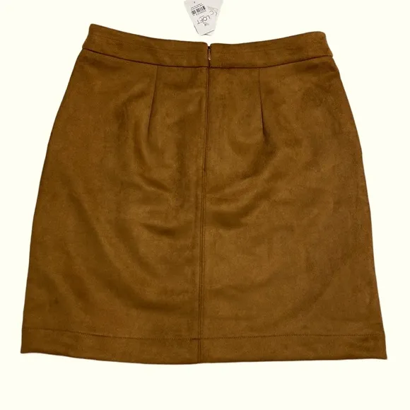 LOFT Faux Suede A-line Skirt Size 4
