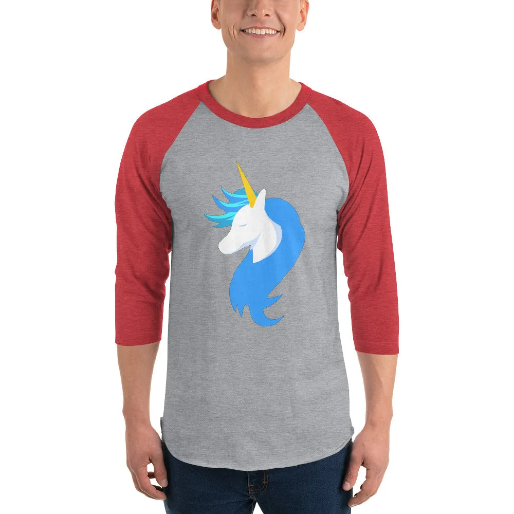 Logo 3/4 Sleeve Shirt by #unicorntrends