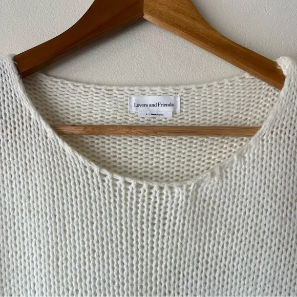 Lovers   Friends Sheer Sweater Blouse