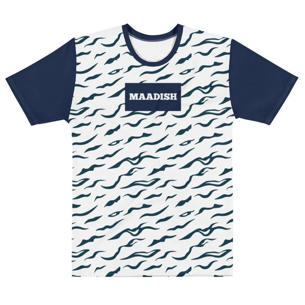 Maadish | Navy Blue Striped Tiger T-shirt