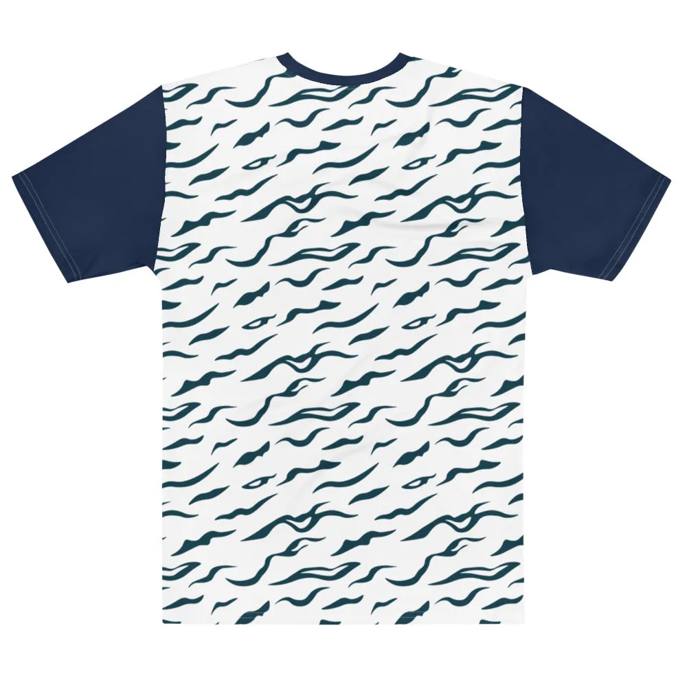 Maadish | Navy Blue Striped Tiger T-shirt