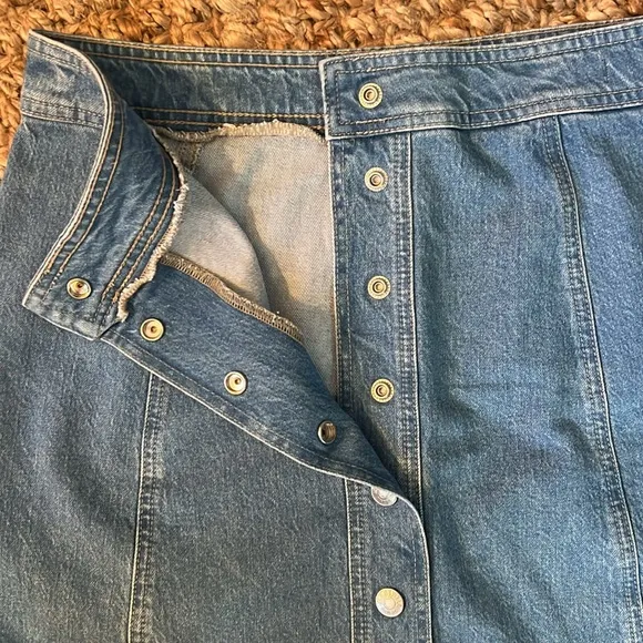Madewell A-Line Denim Skirt