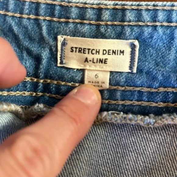 Madewell A-Line Denim Skirt