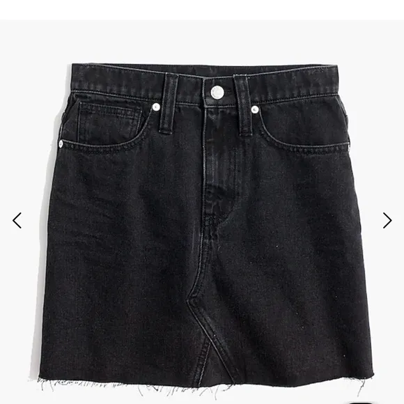 Madewell Denim Frisco Mini Skirt in Lunar Wash
