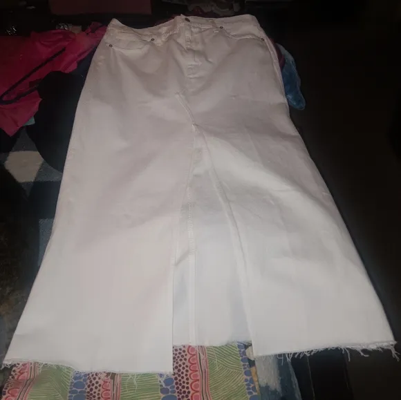 MADEWELL Rilee Denim Midi Skirt