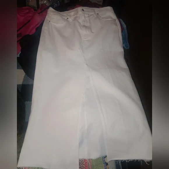 MADEWELL Rilee Denim Midi Skirt